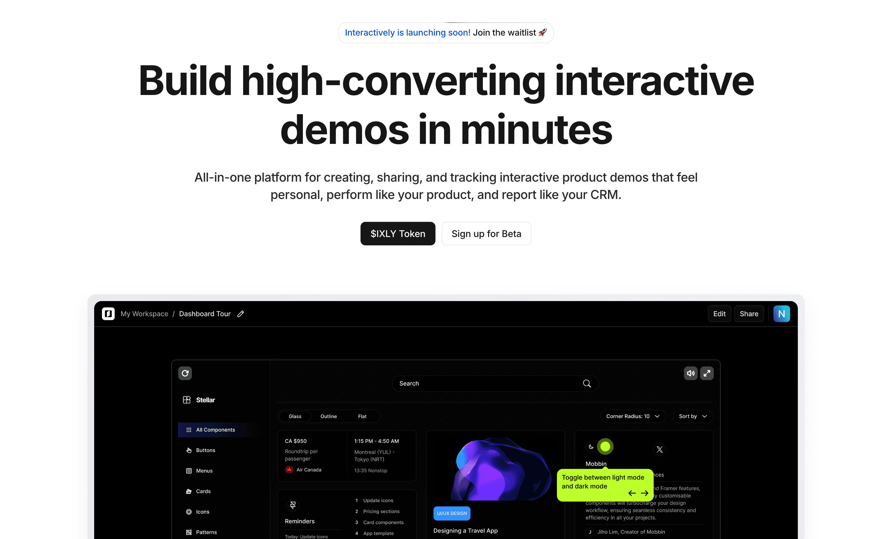 Interactively